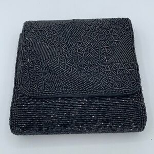 Small Vintage Beaded Clutch, no strap, good condition, unbranded